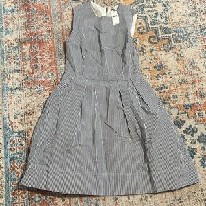 NWT Gap striped seersucker sleeveless a-line dress.